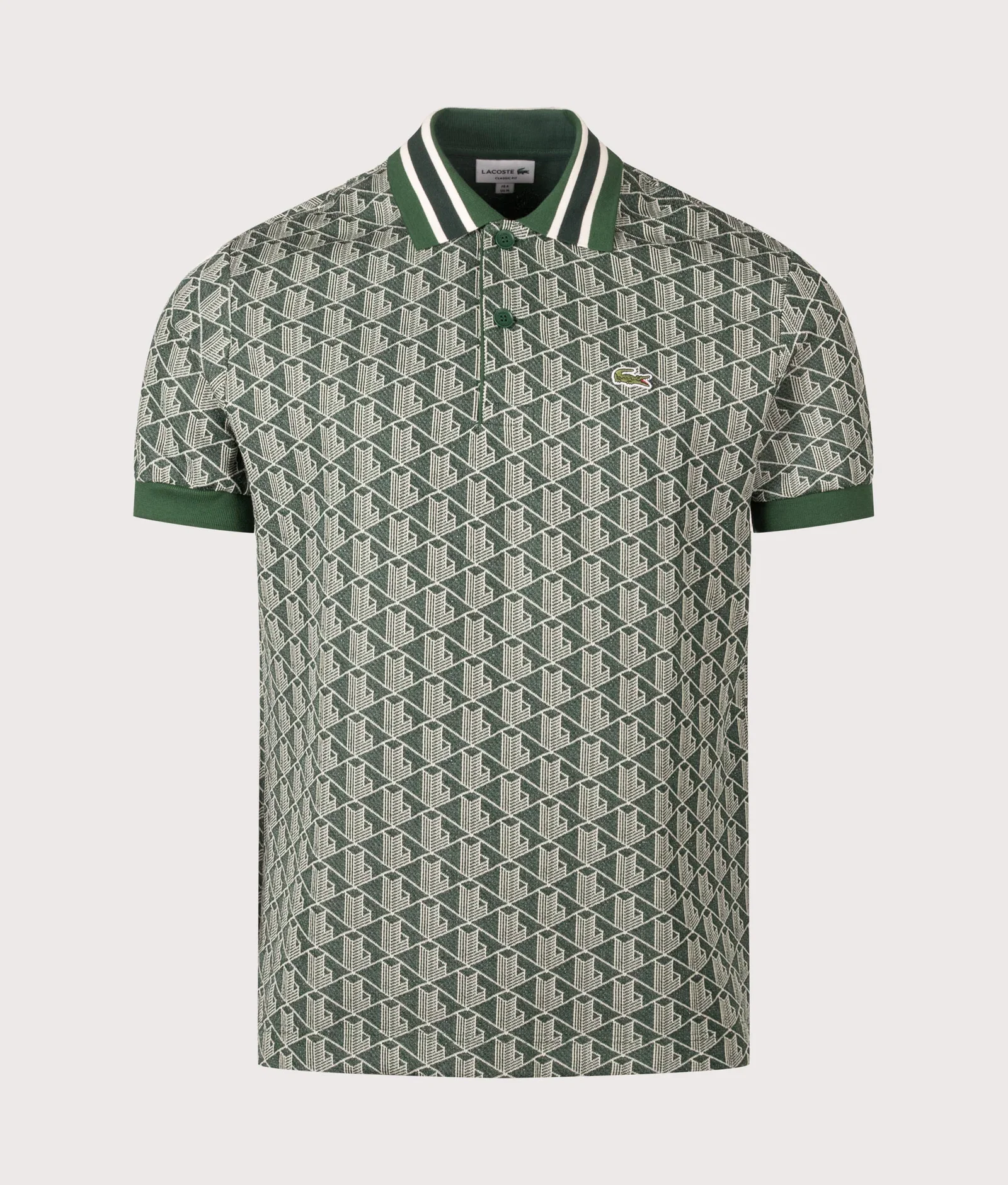 Regular Fit Monogram Jacquard Polo Shirt