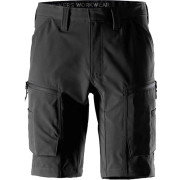 Snickers 6114 Service 4-Way Stretch Shorts with Zip Pockets - Black
