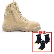 Steel Blue Southern Cross Zip Scuff S3 Safety Boots - Sand