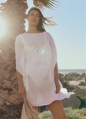 linen gauze kaftan