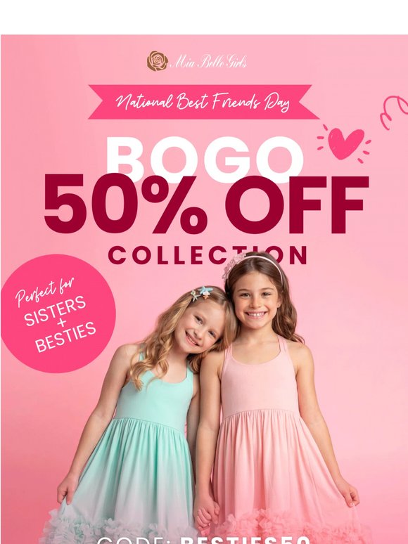 💕👯‍♀️ BOGO 50% OFF Starts Now!