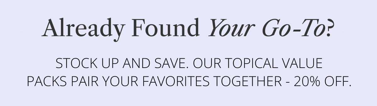 Already found your go-to?