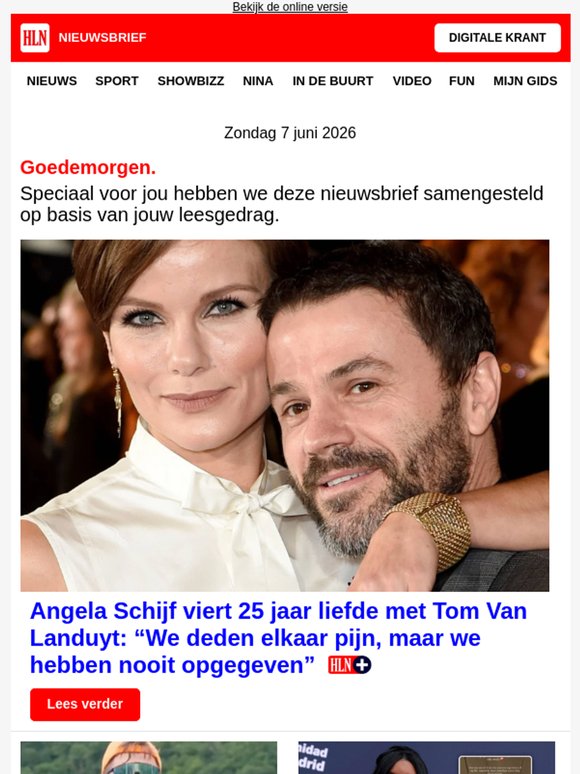 Angela Schijf viert 25 jaar liefde met Tom Van Landuyt: “We deden elkaar pijn, maar we hebben nooit opgegeven” - en meer...
