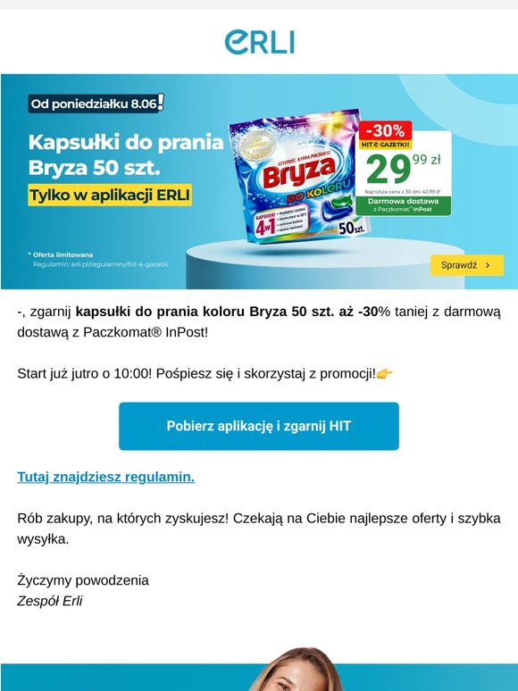 Kapsułki Bryza 50 szt. taniej o -30%!🔥