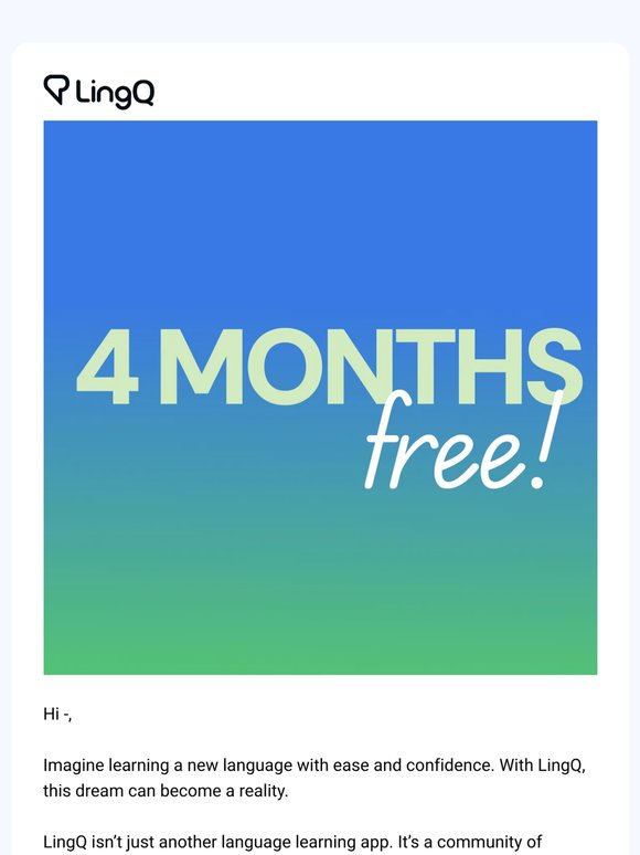 Get 4 Months FREE - Don’t Miss This Deal!!
