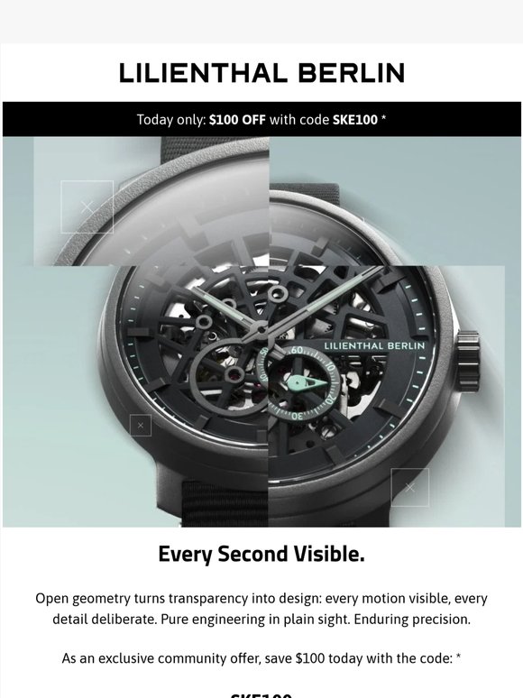 Meet the Neolux Skeleton. Exclusive offer ends today.