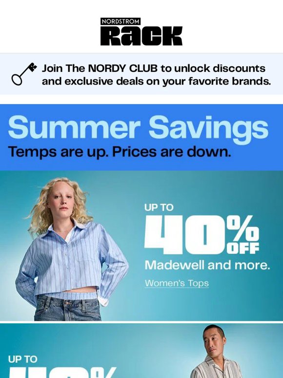 Up to 40% off women’s tops from Madewell & more