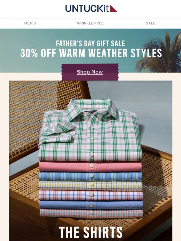 Our Bestselling Shirt On Sale–30% Off His New Favorite