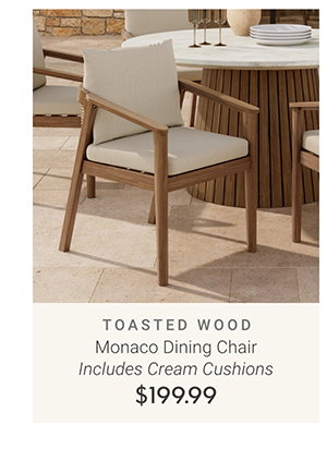 Monaco Dining Chair Includes Cream Cushions