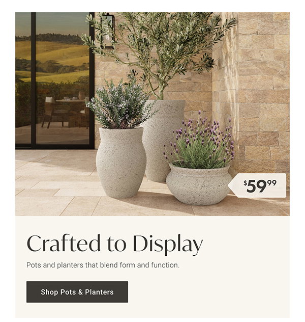 Crafted to Display - Shop Pots & Planters