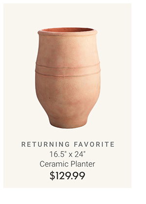 16.5" x 24" Ceramic Planter