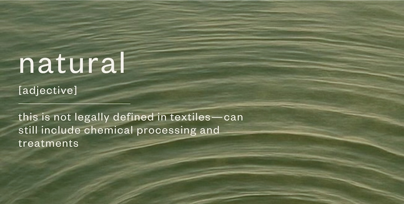 natural is not legally defined in textiles so it might contain chemicals