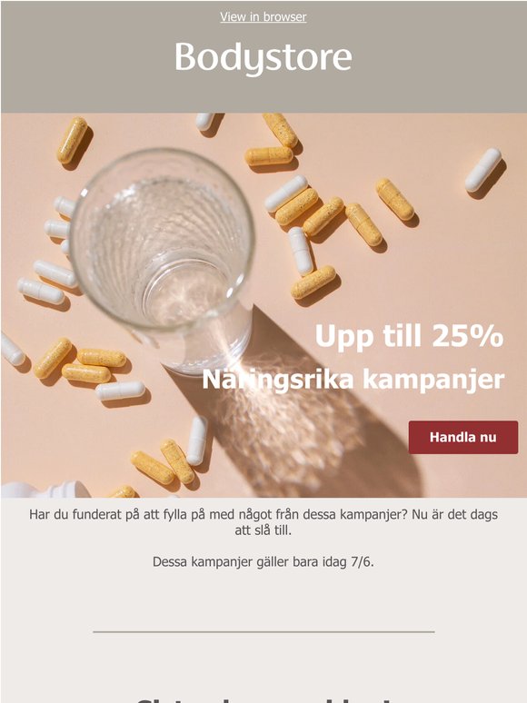 Missa inte veckans kampanjer som avslutas idag!