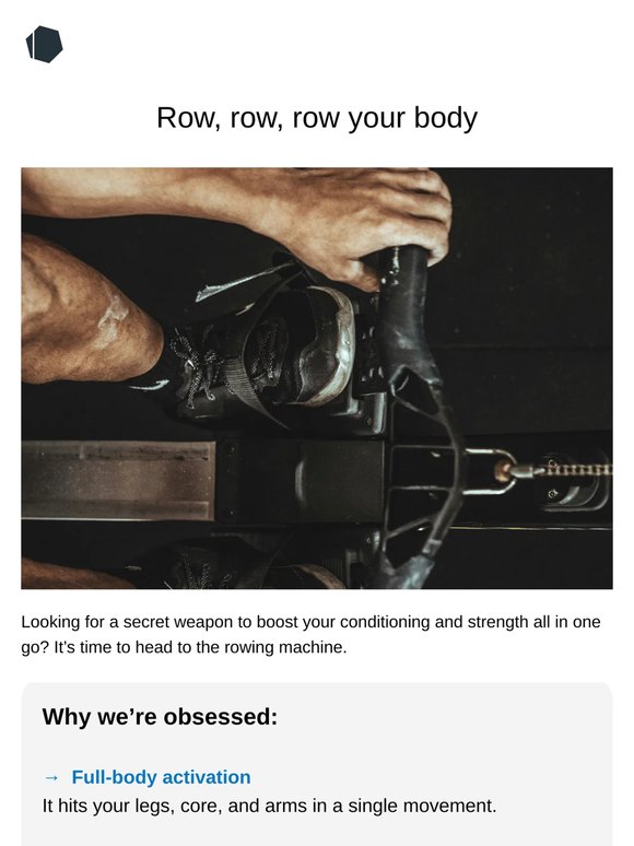 Rowing = cardio + strength