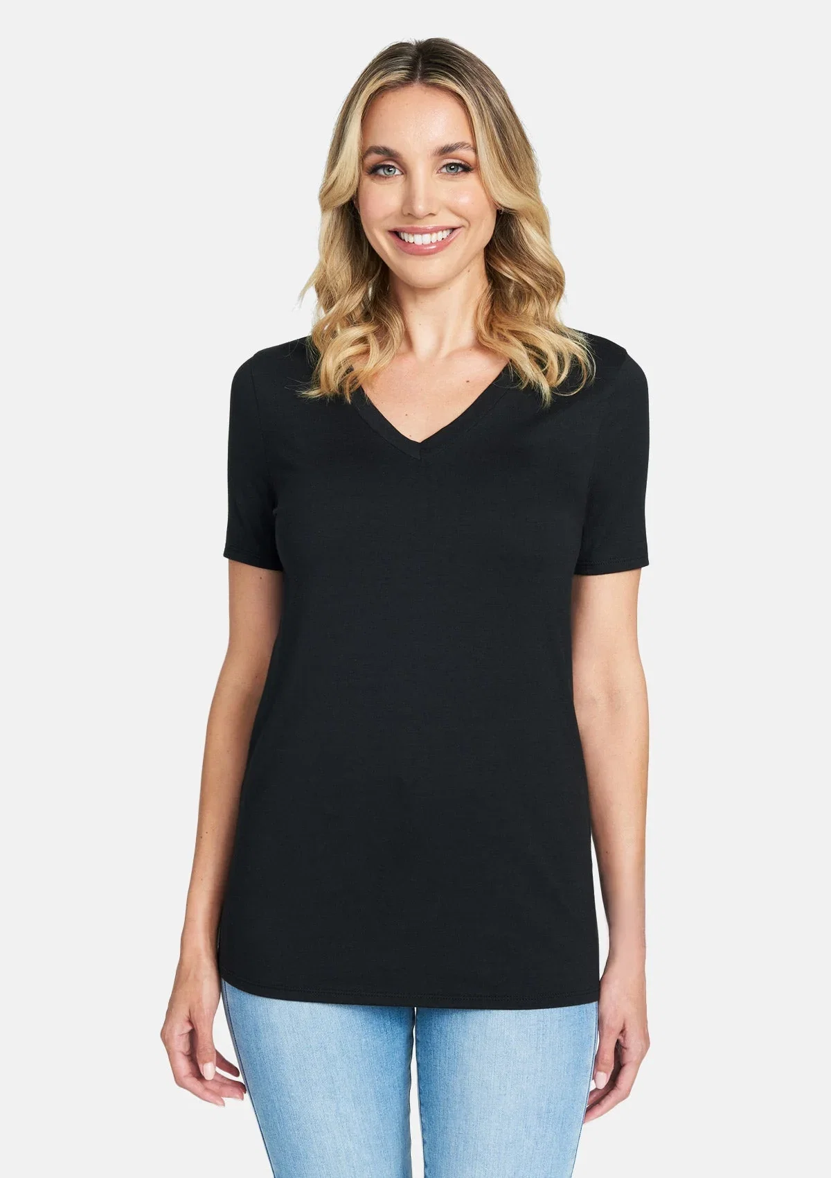 Image of Alloy Basics – Tall V-Neck Tee