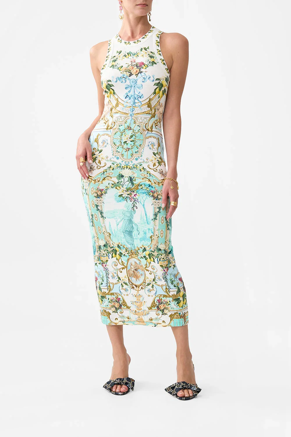 Image of JERSEY TANK DRESS VENUS ON A VESPA