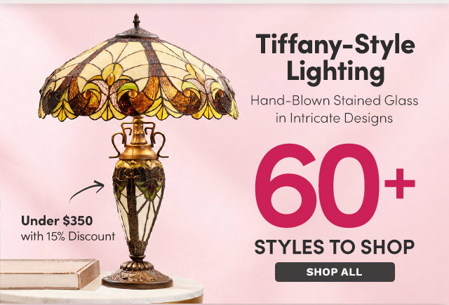 Tiffany-Style Lighting | 60+ Styles to Shop | Hand-Blown Stained Glass in Intricate Designs