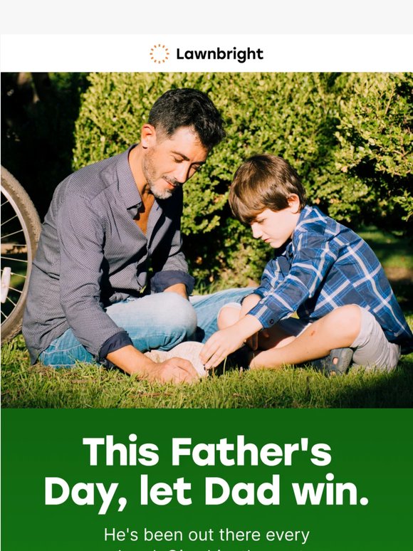 The gift for the dad who's been fighting his lawn since 2019