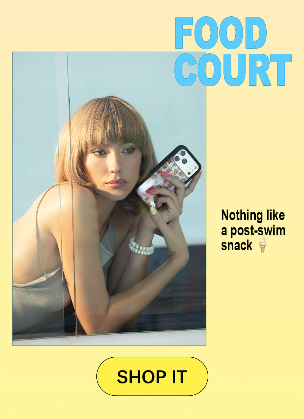 Food Court Nothing like a post-swim snack 🍦 [SHOP IT]