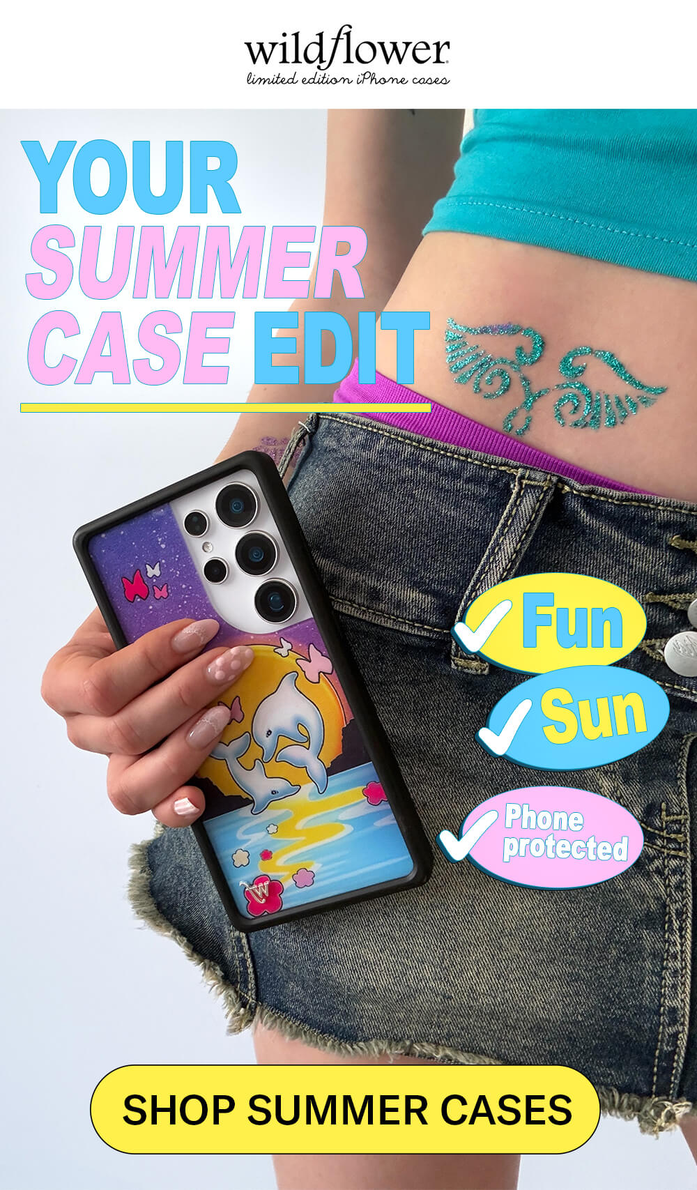 Your summer case edit ✅ Fun  ✅ Sun  ✅ Phone, protected  