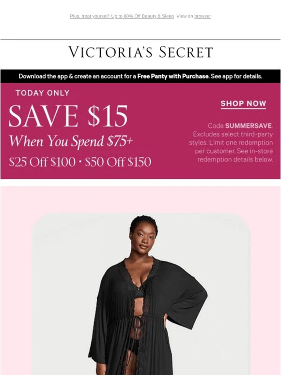 Get $15 off $75+: One Day Only
