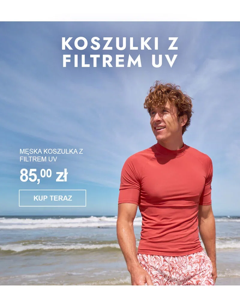 Męska koszulka z filtrem UV