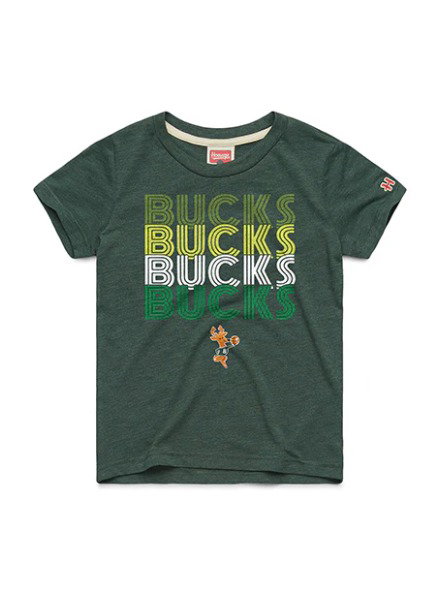 Youth Homage HWC '68 Repeat Retro Milwaukee Bucks T-Shirt