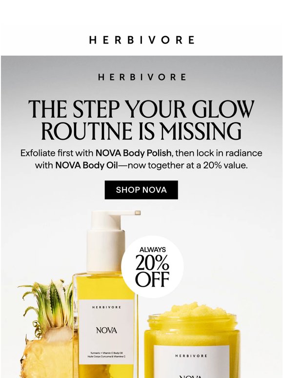 Your brightest summer skin, 20% off