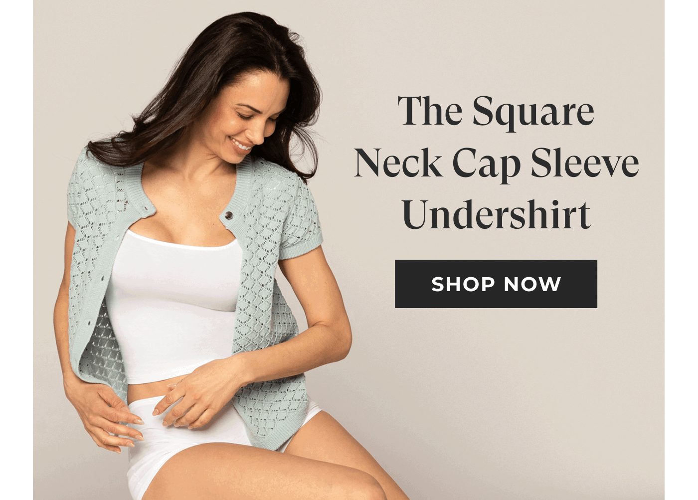 The Square Neck Cap Sleeve 