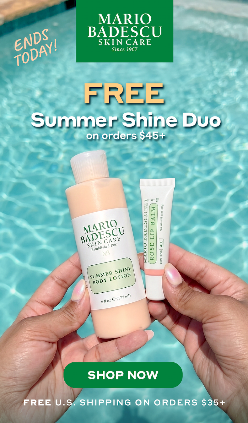 ENDS TODAY | FREE SUMMER SHINE DUO when you spend $45+