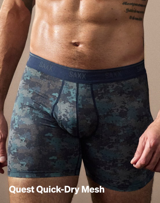 Quest Quick-Dry Mesh Performance Boxer Brief