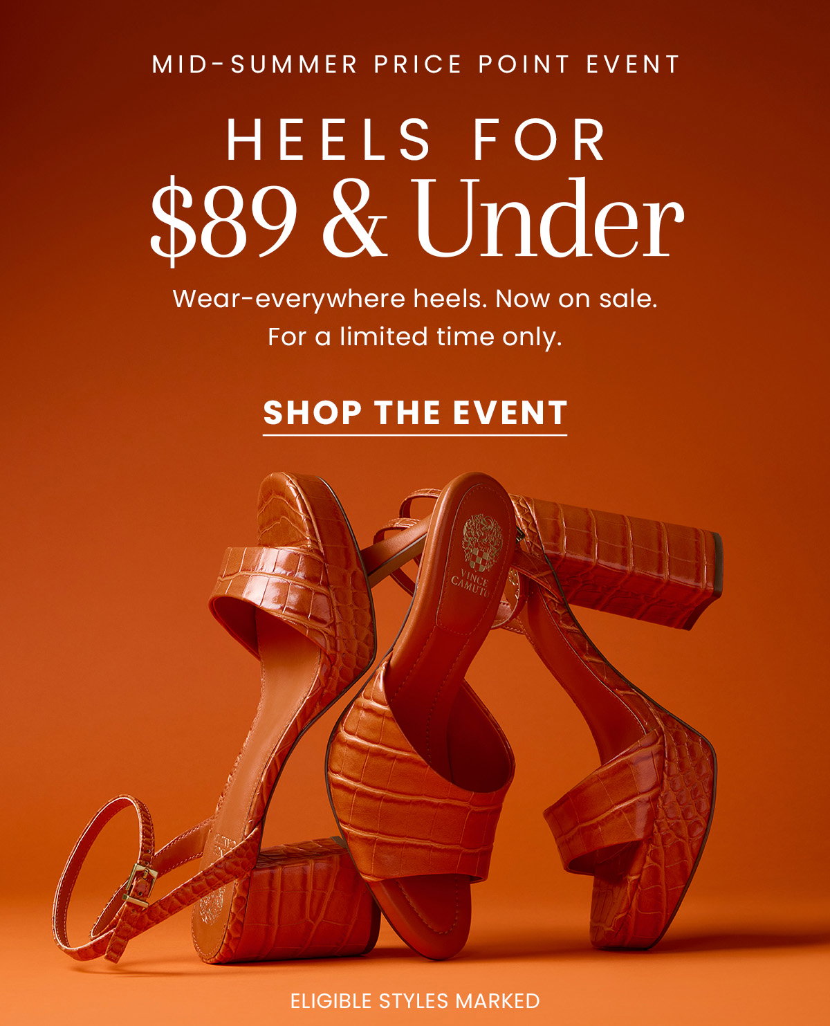Mid-Summer Price Point Event | Heels for $89 & Under [Shop the Event]