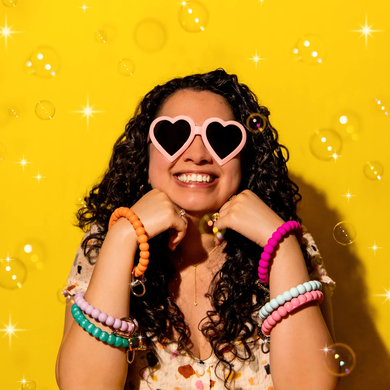 Image of Bubble Bangle Bracelet Key Ring