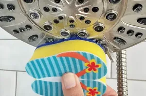 Scrub this 1 ingredient on your showerhead to make it work so much better