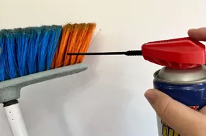 Spray WD-40 on your broom for a smart trick we can't wait to try