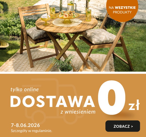Tylko online dostawa z wniesieniem za 0 zł w dniach 7-8 czerwca