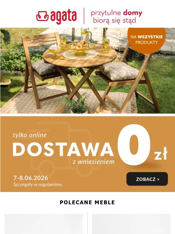 Tylko w sklepie online 7-8.06: dostawa za 0 zł! 🚚