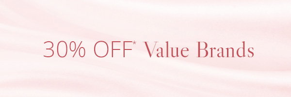 30% off value brands