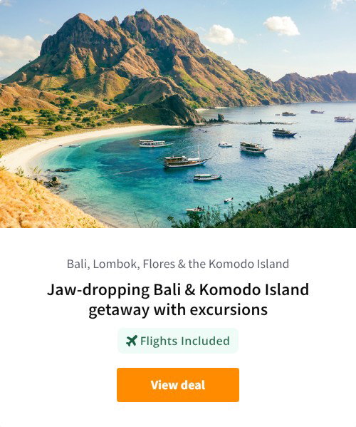 Jaw-dropping Bali &amp; Komodo Island getaway with excursions