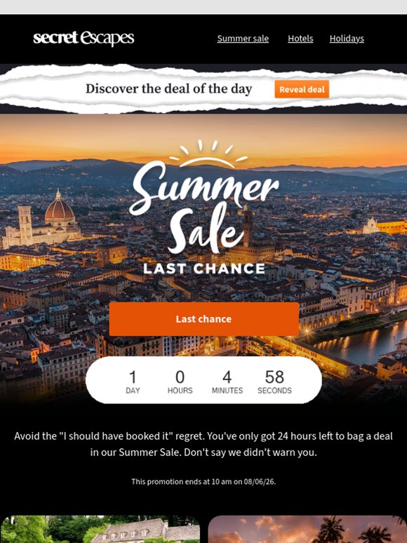 Last 24 hrs | Summer Sale