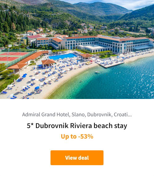 5* Dubrovnik Riviera beach stay
