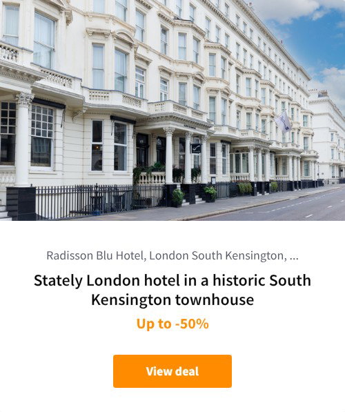 Stately London hotel in a historic South Kensington townhouse