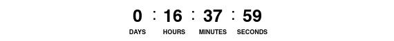 72 Hour Countdown Timer