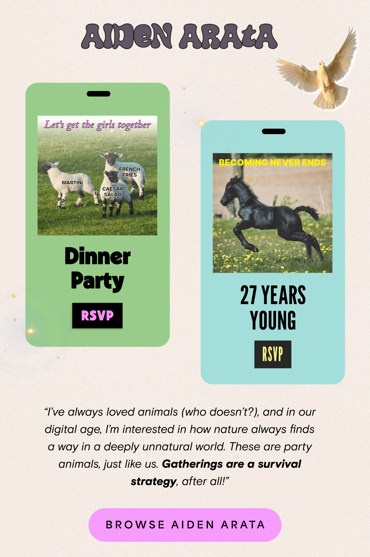 AIDEN ARAtA RSVP BROWSE AIDEN ARATA