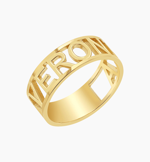 Custom Name Band Ring
