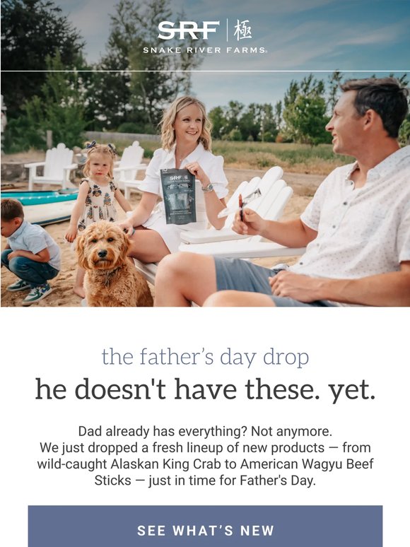 Gifts Dad Doesn't Have. Yet. 🧢🦀🥩
