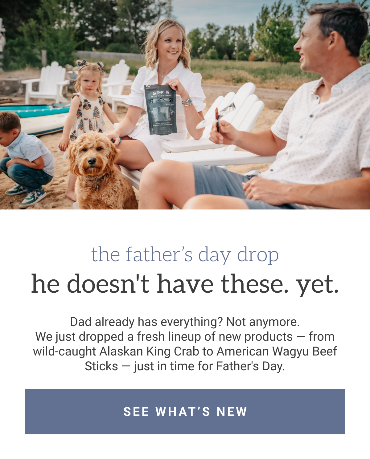 Father's Day family hero image