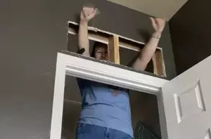 She cuts a hole above her door for the coolest way to add light to a dark hallway