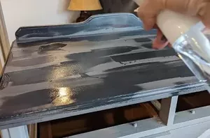 If you're looking for a flip that's more interesting than paint or stain, grab a spray bottle & do THIS