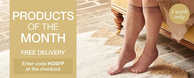 Product of the month: Hosiery - Free delivery - Offer code HOSFP